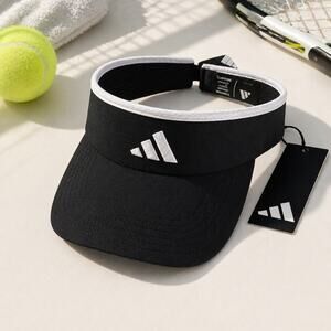 adidas Women’s Fit ClimaCool Black White Visor Tennis Golf NWT OSFA